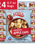 Seneca Original Apple Chips | Made from Fresh 100% Red Delicious Apples | Yakima Valley Orchards | Seasonally Picked | Crisped Apple Perfection | Foil-Lined Freshness Bag | 0.7 ounce (Pack of 24)