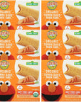 Earth's Best Organic Kids Snacks, Sesame Street Toddler Snacks, Organic Sunny Days Snack Bars for Toddlers, Sweet Potato and Carrot with Other Natural Flavors, 7 Bars per Box (Pack of 6)