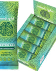 MINDRIGHT Superfood Vegan Protein Bars | Gluten Free Non-Gmo Low Sugar | All Natural Brain Food Healthy Snack To Help Enhance Mood, Energy & Focus (Toasted Coconut,12 Pack)