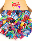 Assorted Candy Party Mix 10 Pound Box Over 450 Pieces Smarties Warheads Welchs Jawbreakers Fruit Chews Squeezable Fruit Jellies