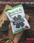 Original Crispy Seaweed Snacks by Nora  LowCarb Asian Snack  Vegan GlutenFree NonGMO Verified  6Pack