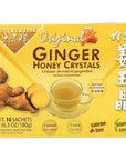 Prince Of Peace Original Ginger Honey Crystals Instant Beverage - 10 Sachets (Pack of 6)