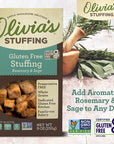 Olivias Croutons Gluten Free Stuffing Mix  Rosemary  Sage Herb Seasoned Dressing  Vegetarian Preservative Free 9 Ounce Pack of 2