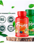 POWERED X PLANTS Fruits & Veggies Capsules - 90 Capsules Each