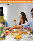 Green Belly Hot Sauce: uses Cilantro, Habanero, Garlic & Organic Apple Cider Vinegar - 5.2oz