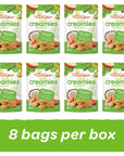 Happy Baby Organics Creamies Freeze-Dried Veggie & Fruit Snacks with Coconut Milk, Apple Spinach Pea & Kiwi, 1 Ounce (Pack of 8)