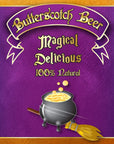 Flying Cauldron Butterscotch Beer 12 Fl Oz Pack of 4 Vanilla Cream Soda Brew All Natural NonAlcoholic and Caffeine free