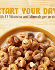 Cheerios Oat Crunch Oats & Honey Oat Breakfast Cereal, Family Size, 24 oz