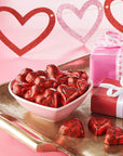 HERSHEYS Milk Chocolate Filled with Strawberry Flavored Crème Hearts Candy Valentines Day Candy 10 Oz Bag