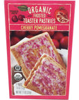 Trader Joes Organic Cherry Pomegranate Frosted Toaster Pastries 11 Oz