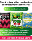 Swedish Candy Mix From Sweden  Variety Pack With Sour Candy  10 Bags of Original Godis  1 LB Candies