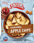 Seneca Caramel Apple Chips | Made from Fresh Apples | 100% Red Delicious Apples | Yakima Valley Orchards | Crisped Apple Perfection | Foil-Lined Freshness Bag | 0.7 ounce (Pack of 24)