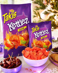 Takis Kettlez Fuego Spicy Potato Chips, Hot Chili Pepper Lime Flavored Hot Chips, Multipack 6 Individual Bags, 2.5 Ounces Each