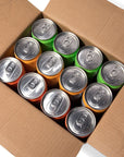 Pure Squeeze Sparkling Juice 112 FL OZ Can 12ct Variety Pack Clementine Apple Mango