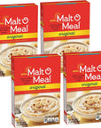 Malt-O-Meal, Original Malt-O-Meal Hot Breakfast Cereal, Quick Cooking, 28 Ounce Box (Pack of 4)