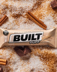 BUILT Protein Bars Cinnamon Churro Puff 12 count Protein Snacks with 17g of Protein Collagen Gluten Free Chocolate Protein Bar with only 140 calories  6g sugar Perfect On The Go Protein Snack