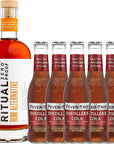 Ritual Zero NonAlcoholic Rum Alternative with 5 Pack of Fever Tree Distillers Cola for your favorite AlcoholFree Mixed Drink