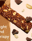 Simply Protein Peanut Butter Chocolate Protein Bars, Vegan Protein Bars Low Sugar High Protein, Gluten Free, 8 Pack