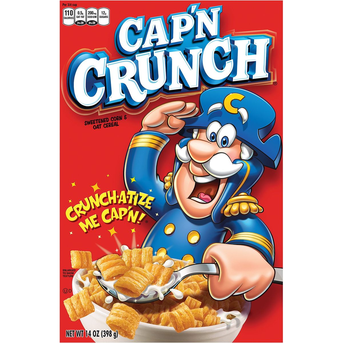 Capn Crunch Breakfast Cereal Original 14oz Boxes 4 Pack