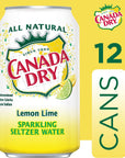 Canada Dry Lemon Lime Sparkling Seltzer Water 12 fl oz cans 12 count