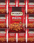 Snyders Pretzel Pieces 225oz pack of 8 Hot Buffalo Wing