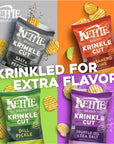 Kettle Brand Potato Chips, Krinkle Cut, Salt & Fresh Ground Pepper Kettle Chips, 1.5 Oz (Pack of 24)