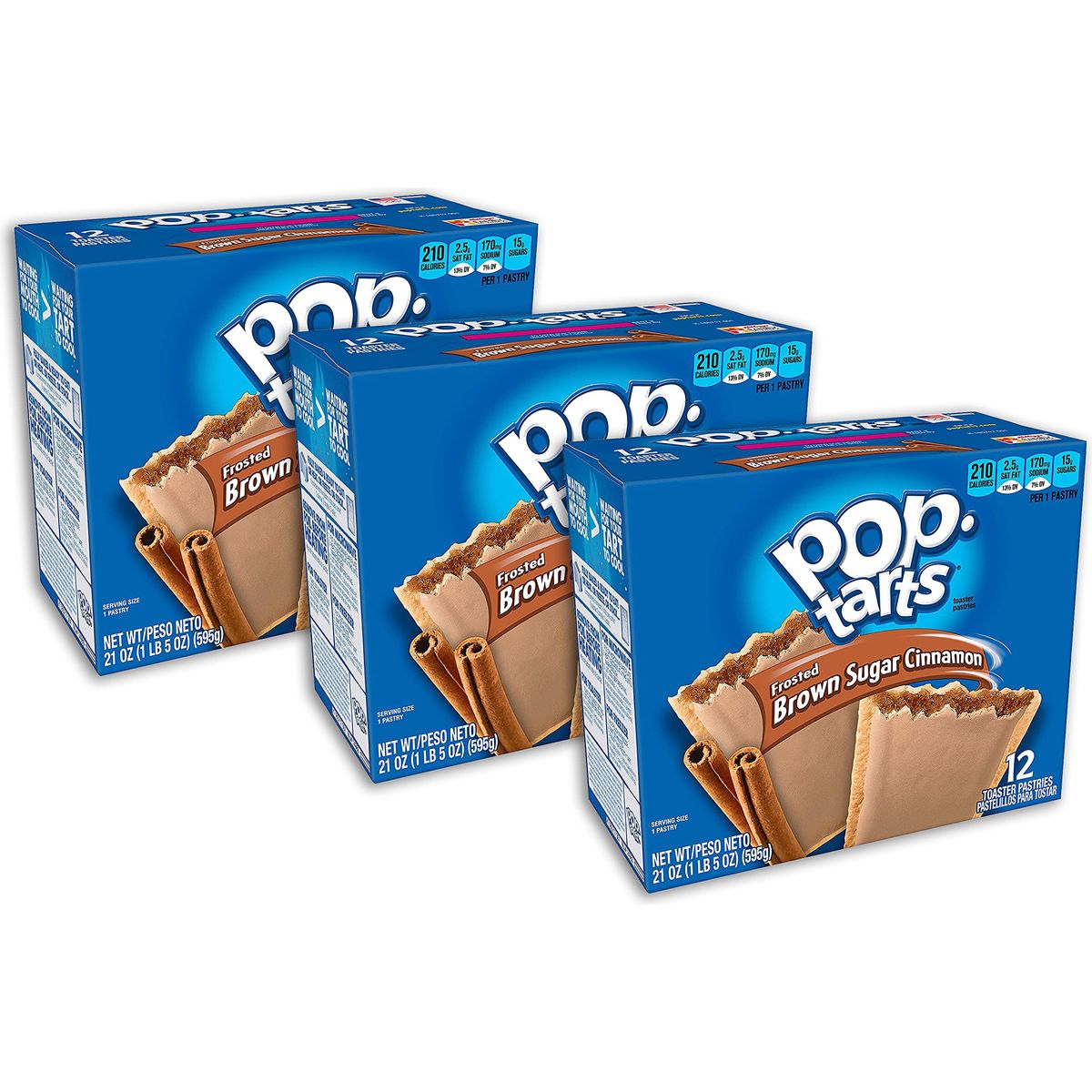 Kelloggs PopTarts Frosted Toaster Pastries Frosted Brown Sugar Cinnamon176 Ounce Pack of 36