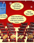 NOSH PACK Shortbread Cookies Scottish Biscuits  16 Individually Wrapped Sampler Cookies Chocolate Chip Short Bread Shortbread Fingers Shortbread Highlanders  Shortbread Rounds with Nosh Pack Bag