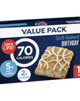 Fiber One 70 Calorie Soft-Baked Bars, Birthday Cake, Snack Bars, 12 ct