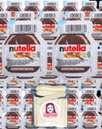 Nutella Hazelnut Spread with Cocoa for Breakfast Mini Cups 052 Oz Pack of 60  a Sophley 3 EcoFriendly Unwrapped Wooden Taster Spoon  50Pack