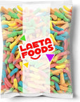 Sour Neon Gummy Worms Candy 1 Pound Bag