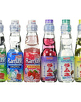 Ramune Japanese Soft Drink Mix Variety 6 Flavors 6 Bottles