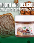 SICANIA Premium Italian Hazelnut and Cocoa Vegan Cream Spread  GuiltFree Delight NonGMO Gluten Palm Oil Dairy  SugarFree  Perfect for Pastries Desserts Sandwiches Pancakes  More  200gr  Pack of 2