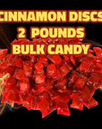 Cinnamon Discs Candy 2 Pound Bulk Hard Candy Individually Wrapped Red Cinnamon Discs Wrapped Disk