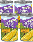 Green Valley Organics Whole Kernel Corn  Certified Organic  100 Supersweet Variety Corn  15 oz can Pack of 4