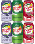 Canada Dry 12oz Cans Pack of 6 Variety Pack with Bay Area Marketplace Napkins