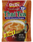 De De Instant Thai tea with Cream and Sugar 123oz x 12pks