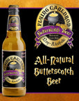 Flying Cauldron Butterscotch Beer 12 Fl Oz Pack of 4 Vanilla Cream Soda Brew All Natural NonAlcoholic and Caffeine free