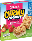 Quaker Chewy Yogurt Granola Bar Strawberry 5 Count Pack of 1