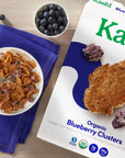 Kashi Cold Breakfast Cereal, Vegan, Organic Fiber, Blueberry Clusters, 13.4oz Box (1 Box)