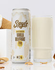 Spylt Caffeinated Vanilla Milkshake  20g Protein 60mg Caffeine Sugar Free Lactose Free Milk Protein Drink  12 Count 11 Fl Oz