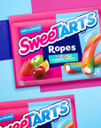 SweeTARTS Soft & Chewy Ropes Candy, Twisted Rainbow Punch, 9 Ounce