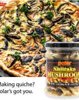 MW Polar Shiitake Mushrooms in Jar Readytoeat Easy Sliced Healthy Great for Pasta Ramen Quiche Omelet Stir fry Asian recipes Bibimbap Side dishes 7 oz Pack of 12