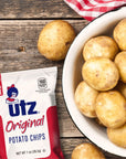 Utz Original 1 Oz Bags, 42 Count Crispy Potato Chips Made from Fresh Potatoes, Crunchy Individual Snacks to Go, Cholesterol Free, Trans-Fat Free, Gluten Free Snacks