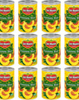 Del Monte Canned Sliced Freestone Peaches in Heavy Syrup 1525 oz Can Pack of 12