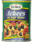 Grace Ackee 19oz  Ackee Jamaican Canned  Perfect for Ackee  Salted Cod Fish  Ackee Saltfish Dish  Combine with your Jamaican Callaloo  Mix into Jamaican Beef Patties or with Breadfruit