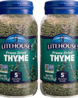 Litehouse Freeze Dried Thyme - Substitute for Fresh Thyme, Jar Equal 0.52 Ounce 2-Pack