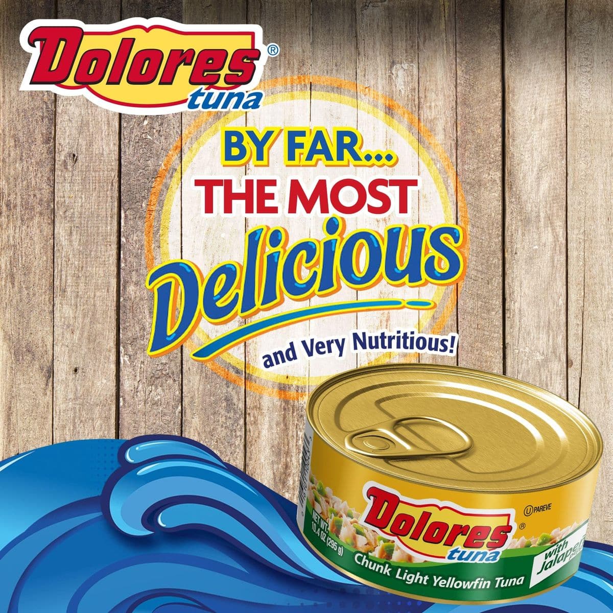 Dolores Tuna Chunk Light Yellowfin Tuna with Jalapeno Peppers 10oz Canned Tuna Pack of 1