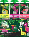 GoGo squeeZ Fruit & veggieZ Variety Pack - 3.2 oz (Pack of 20), Unsweetened Snacks for Kids